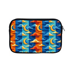 Clouds Stars Sky Moon Day And Night Background Wallpaper Apple Macbook Pro 13  Zipper Case by Maspions