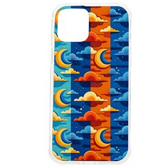 Clouds Stars Sky Moon Day And Night Background Wallpaper Iphone 12 Pro Max Tpu Uv Print Case