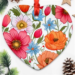 Flowers Plants Bouquets Decor Flower Decoration Garden Flower Shop Scent Romance Wallpaper Nature Heart Ornament (two Sides)