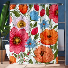 Flowers Plants Bouquets Decor Flower Decoration Garden Flower Shop Scent Romance Wallpaper Nature Shower Curtain 60  X 72  (medium) 