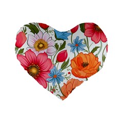 Flowers Plants Bouquets Decor Flower Decoration Garden Flower Shop Scent Romance Wallpaper Nature Standard 16  Premium Heart Shape Cushions