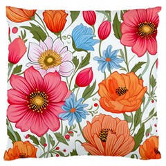 Flowers Plants Bouquets Decor Flower Decoration Garden Flower Shop Scent Romance Wallpaper Nature Standard Premium Plush Fleece Cushion Case (one Side) by Maspions