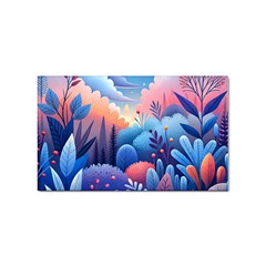 Nature Night Bushes Flowers Leaves Clouds Landscape Berries Story Fantasy Wallpaper Background Sampl Sticker (rectangular) by Maspions