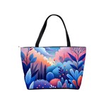 Nature Night Bushes Flowers Leaves Clouds Landscape Berries Story Fantasy Wallpaper Background Sampl Classic Shoulder Handbag Back