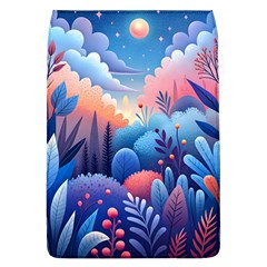 Nature Night Bushes Flowers Leaves Clouds Landscape Berries Story Fantasy Wallpaper Background Sampl Removable Flap Cover (l) by Maspions