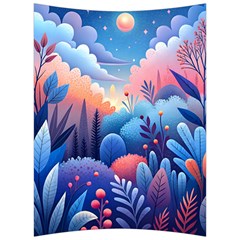 Nature Night Bushes Flowers Leaves Clouds Landscape Berries Story Fantasy Wallpaper Background Sampl Back Support Cushion