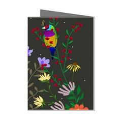 Bird Flower Plant Nature Mini Greeting Cards (pkg Of 8)