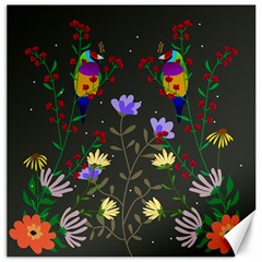 Bird Flower Plant Nature Canvas 20  X 20 