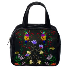 Bird Flower Plant Nature Classic Handbag (one Side)