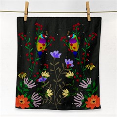 Bird Flower Plant Nature Face Towel