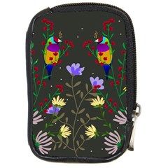 Bird Flower Plant Nature Compact Camera Leather Case by Maspions