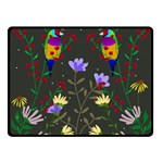 Bird Flower Plant Nature Fleece Blanket (Small) 50 x40  Blanket Front