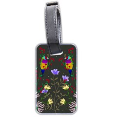 Bird Flower Plant Nature Luggage Tag (two Sides)