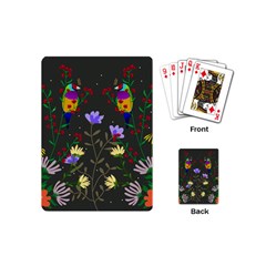 Bird Flower Plant Nature Playing Cards Single Design (mini)