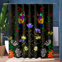 Bird Flower Plant Nature Shower Curtain 60  X 72  (medium) 