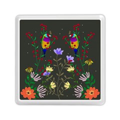 Bird Flower Plant Nature Memory Card Reader (square) by Maspions