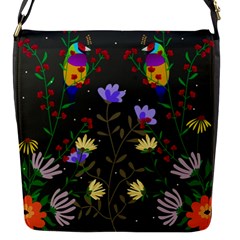 Bird Flower Plant Nature Flap Closure Messenger Bag (s)