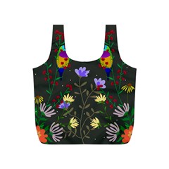 Bird Flower Plant Nature Full Print Recycle Bag (s)