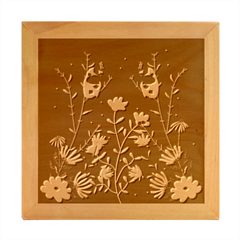 Bird Flower Plant Nature Wood Photo Frame Cube by Maspions