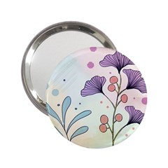 Flower Paint Flora Nature Plant 2 25  Handbag Mirrors