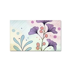 Flower Paint Flora Nature Plant Sticker Rectangular (10 Pack)