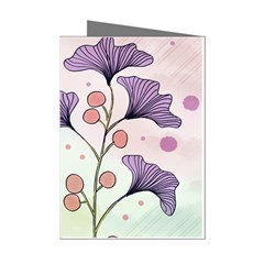 Flower Paint Flora Nature Plant Mini Greeting Cards (pkg Of 8)