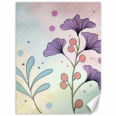 Flower Paint Flora Nature Plant Canvas 36  X 48 