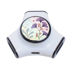 Flower Paint Flora Nature Plant 3-port Usb Hub by Maspions