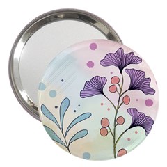 Flower Paint Flora Nature Plant 3  Handbag Mirrors