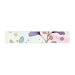 Flower Paint Flora Nature Plant Premium Plush Fleece Scarf (mini)