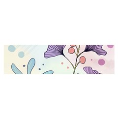 Flower Paint Flora Nature Plant Oblong Satin Scarf (16  X 60 )