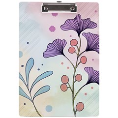 Flower Paint Flora Nature Plant A4 Acrylic Clipboard