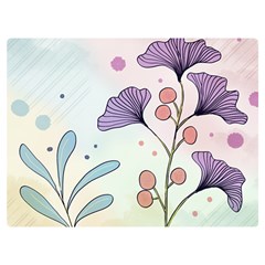 Flower Paint Flora Nature Plant Premium Plush Fleece Blanket (extra Small) by Maspions