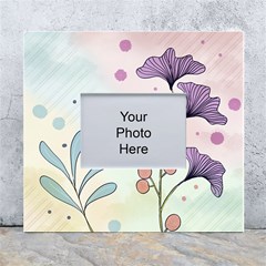 Flower Paint Flora Nature Plant White Wall Photo Frame 5  X 7  by Maspions