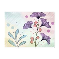 Flower Paint Flora Nature Plant Crystal Sticker (a4) by Maspions