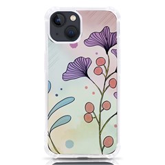 Flower Paint Flora Nature Plant Iphone 13 Tpu Uv Print Case by Maspions