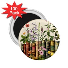 Books Flowers Book Flower Flora Floral 2 25  Magnets (100 Pack) 