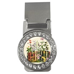 Books Flowers Book Flower Flora Floral Money Clips (cz) 