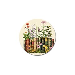 Books Flowers Book Flower Flora Floral Golf Ball Marker (10 Pack) by Maspions