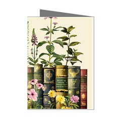 Books Flowers Book Flower Flora Floral Mini Greeting Cards (pkg Of 8) by Maspions