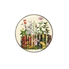 Books Flowers Book Flower Flora Floral Hat Clip Ball Marker