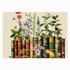 Books Flowers Book Flower Flora Floral Large Glasses Cloth