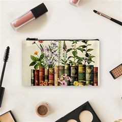 Books Flowers Book Flower Flora Floral Cosmetic Bag (small) by Maspions