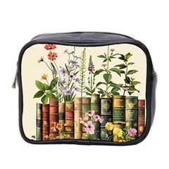 Books Flowers Book Flower Flora Floral Mini Toiletries Bag (two Sides) by Maspions