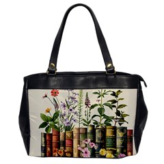 Books Flowers Book Flower Flora Floral Oversize Office Handbag