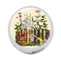 Books Flowers Book Flower Flora Floral 4-port Usb Hub (two Sides)