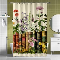 Books Flowers Book Flower Flora Floral Shower Curtain 48  X 72  (small) 