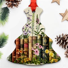 Books Flowers Book Flower Flora Floral Ornament (christmas Tree) 