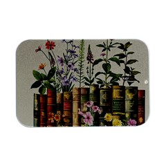 Books Flowers Book Flower Flora Floral Open Lid Metal Box (silver)   by Maspions