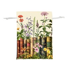 Books Flowers Book Flower Flora Floral Lightweight Drawstring Pouch (s)